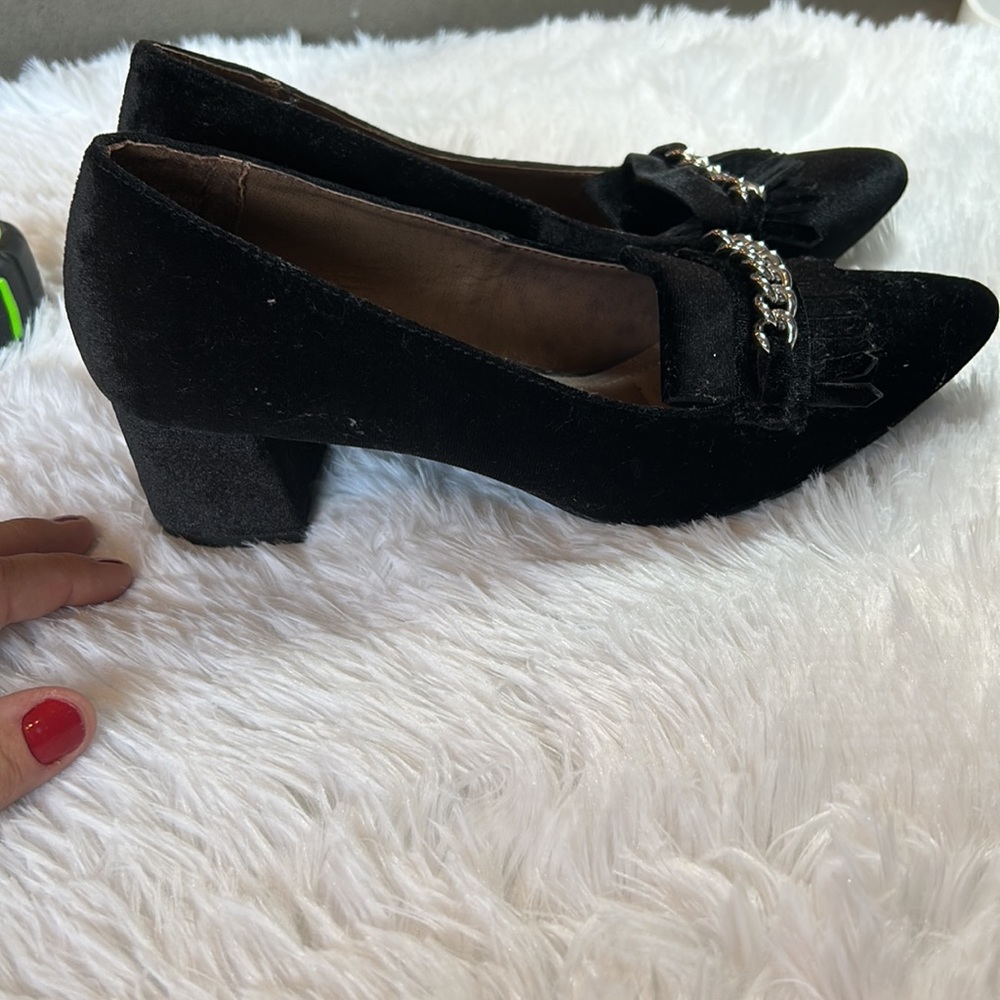 Rialto black velvet heels - Picture 5 of 8